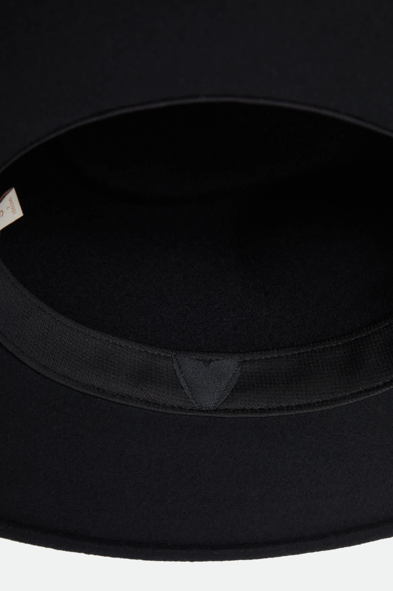 Women's Juniper Packable Hat in the color Black - Additional Laydown image