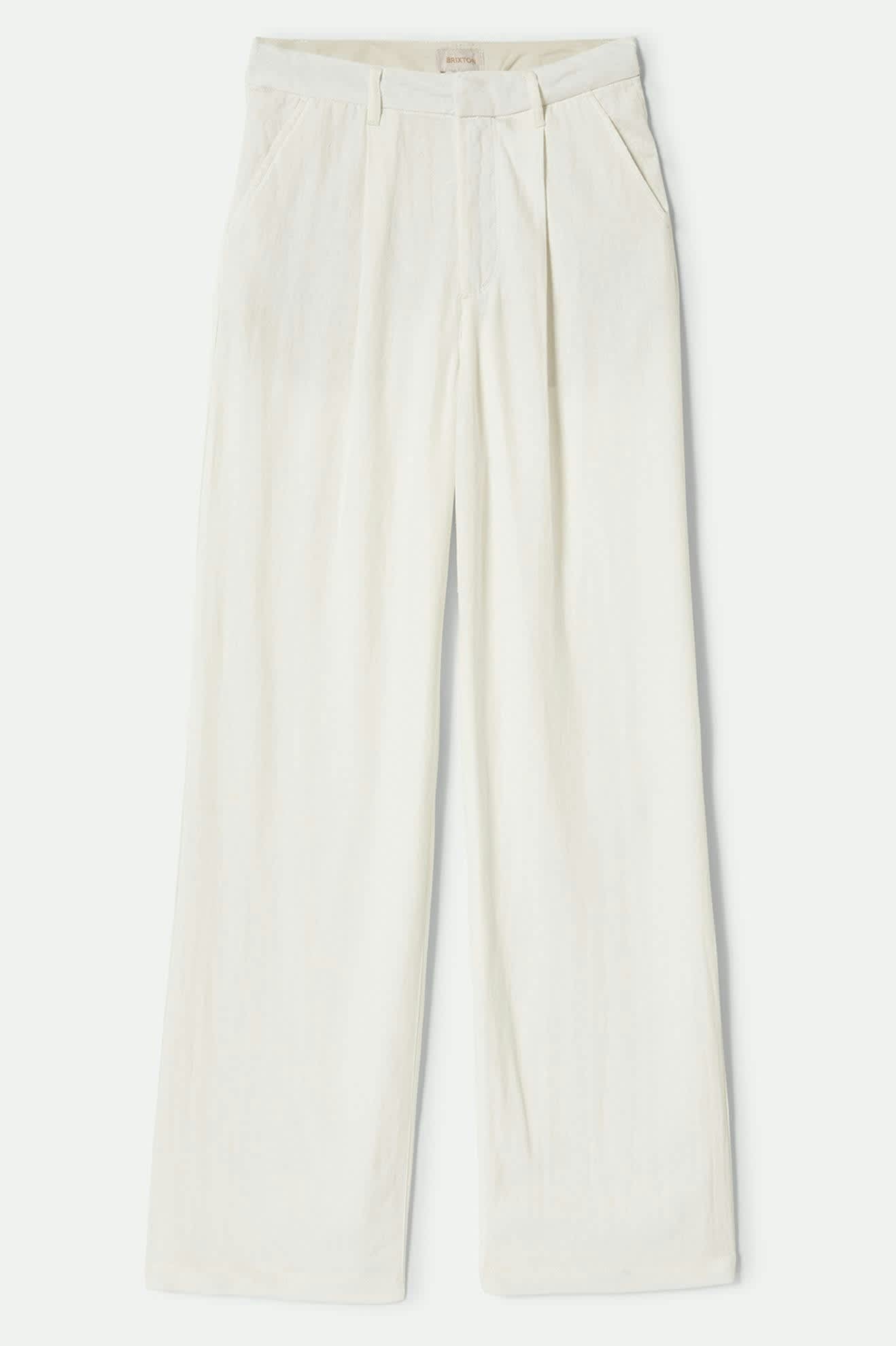 
       Women&#39;s Ludlow Trouser Pant in the color Off White - Front Product View
     