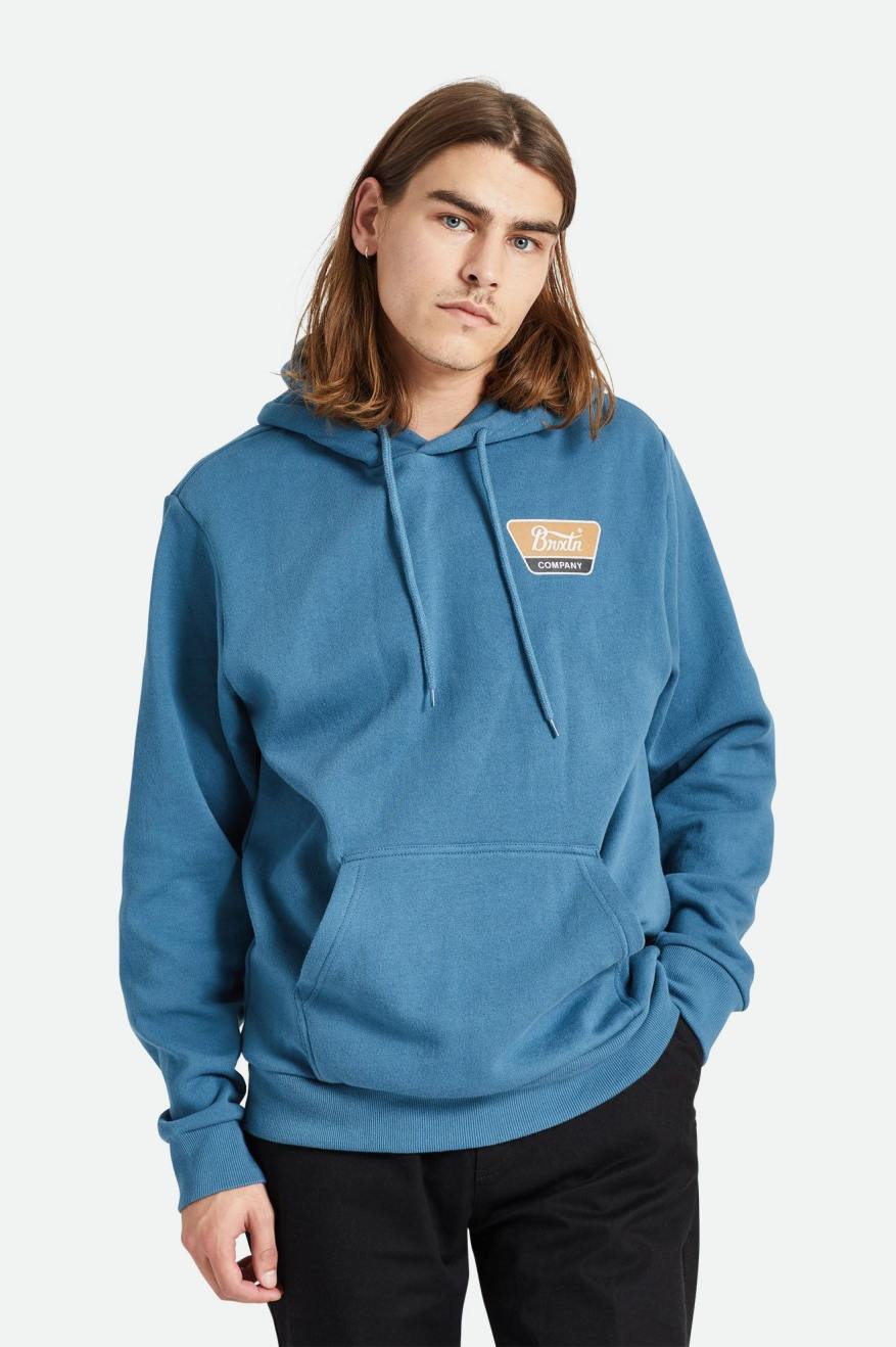 
       Brixton Linwood Hood - Ocean Blue/Golden Brown
     