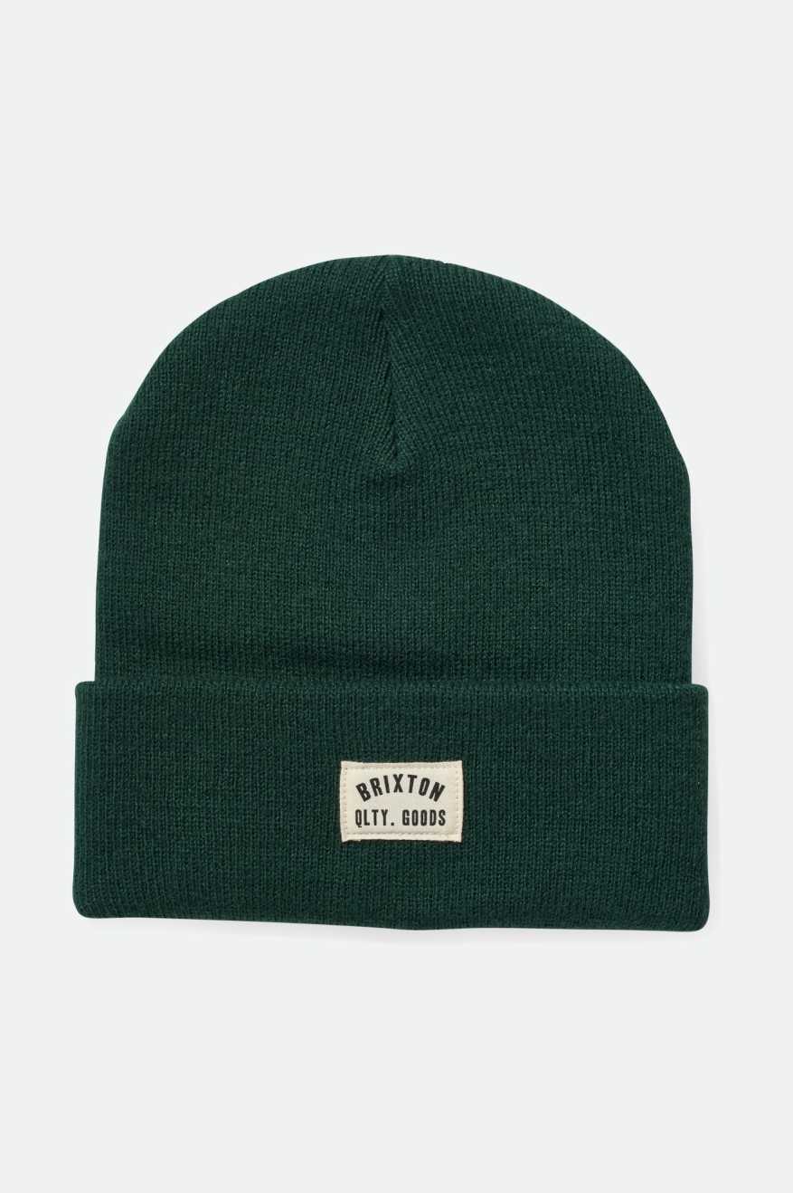 
       Brixton Unisex Woodburn Watch Cap Beanie - Emerald | Main
     