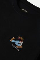 Men's Strike Heavyweight S/S Standard T-Shirt in the color Black Classic Wash - Additional Laydown image