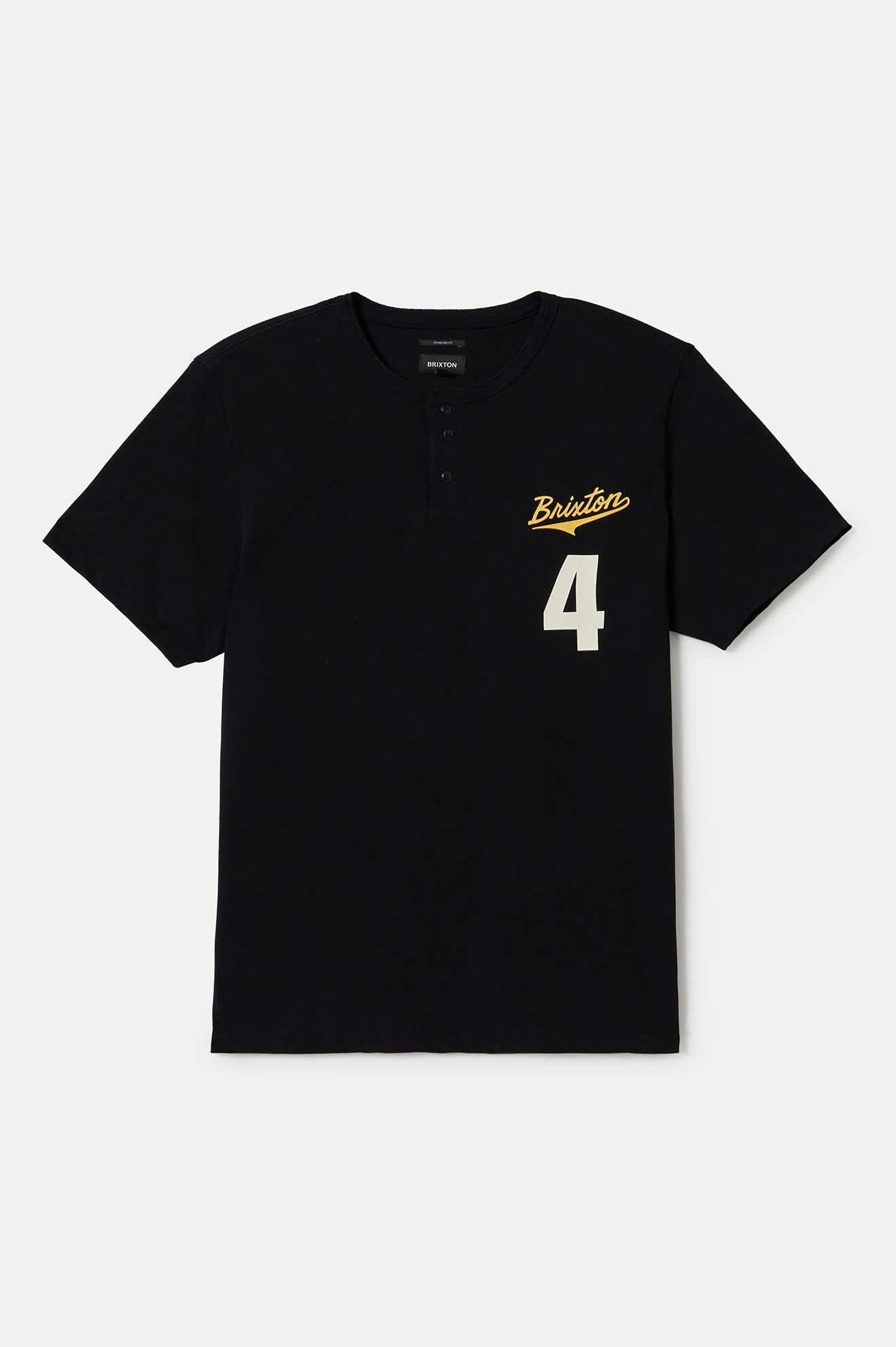 
       Men&#39;s The League Baseball T-Shirt in the color Black/Black - Front Product View
     