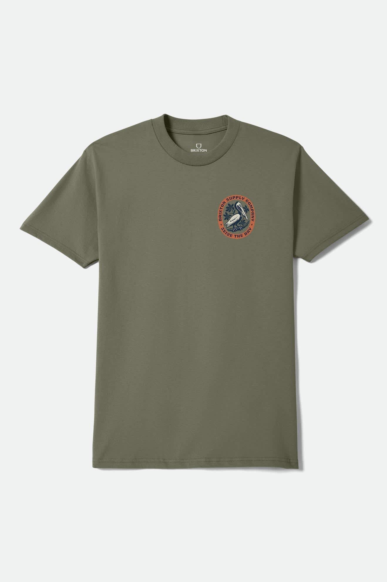 Men's Bay Standard T-Shirt in the color Olive Surplus - Front Product View