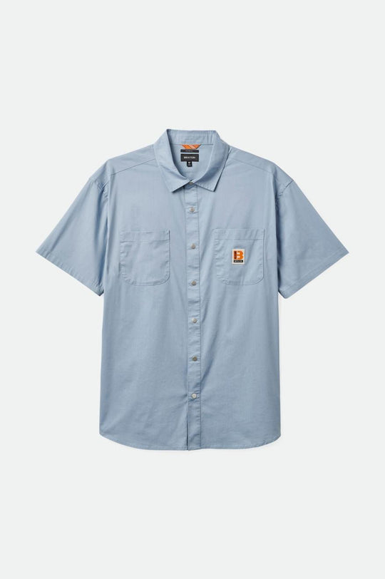 
       Brixton Builders Mechanic S/S Shirt - Dusty Blue
     