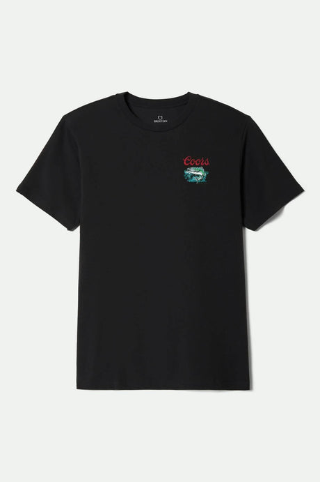 Men's Coors Keeper S/S Standard T-Shirt in the color Black - Front Product View