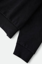 Men's Brixton Baseline Crew Fleece in the color Black - Additional Laydown image
