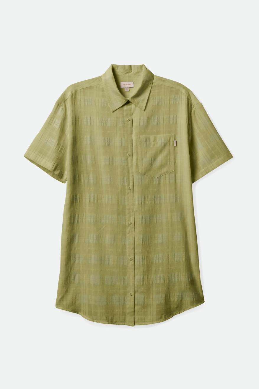 Leon S/S Overshirt Dress - Pear