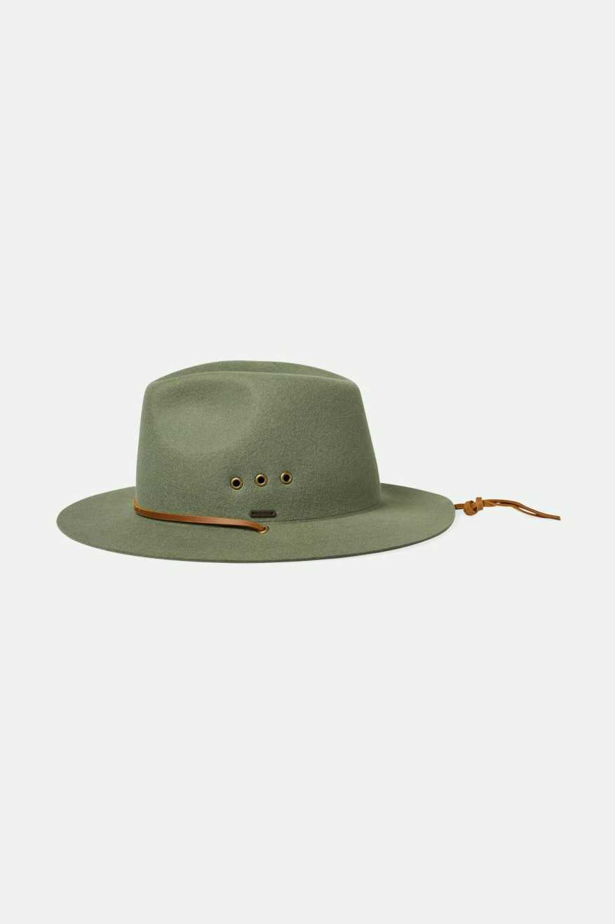 
       Brixton Wesley WTHR GUARD™ Packable Fedora - Light Moss
     