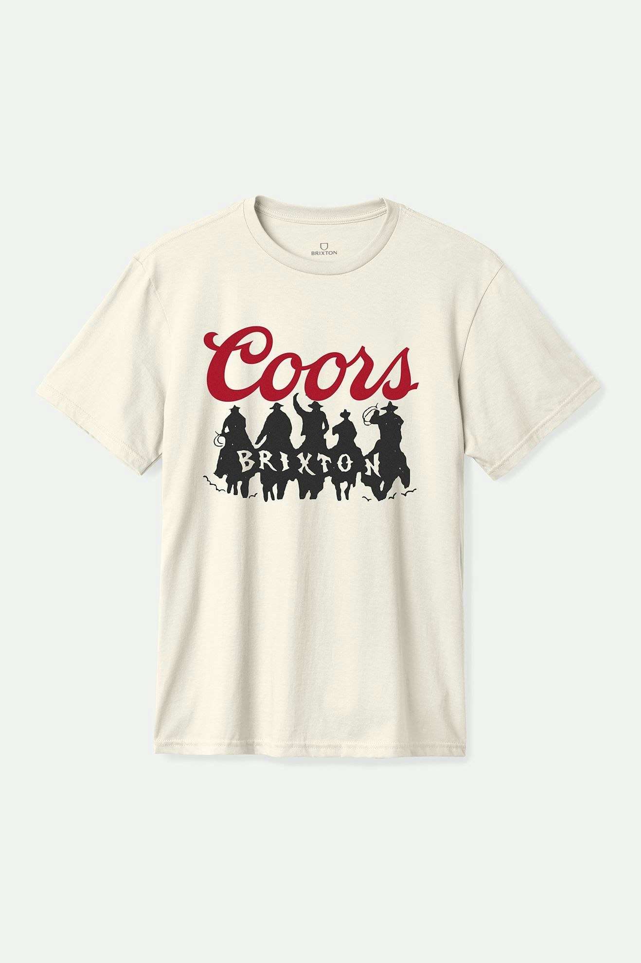 
       Brixton Men&#39;s Coors Bandit S/S Standard T-Shirt - Natural | Main
     