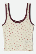 Women's Off Duty A-Tank in the color Floral Pointelle - Front Product View
