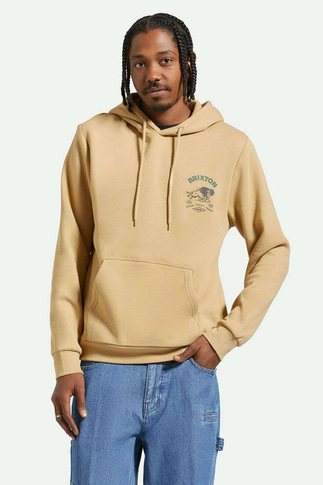 
       Men&#39;s Front Fit | Charging Buffalo Hoodie - Sand
     