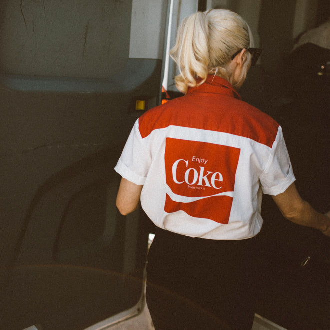 Coca-Cola Bunker Block S/S Woven - Coke Red 2