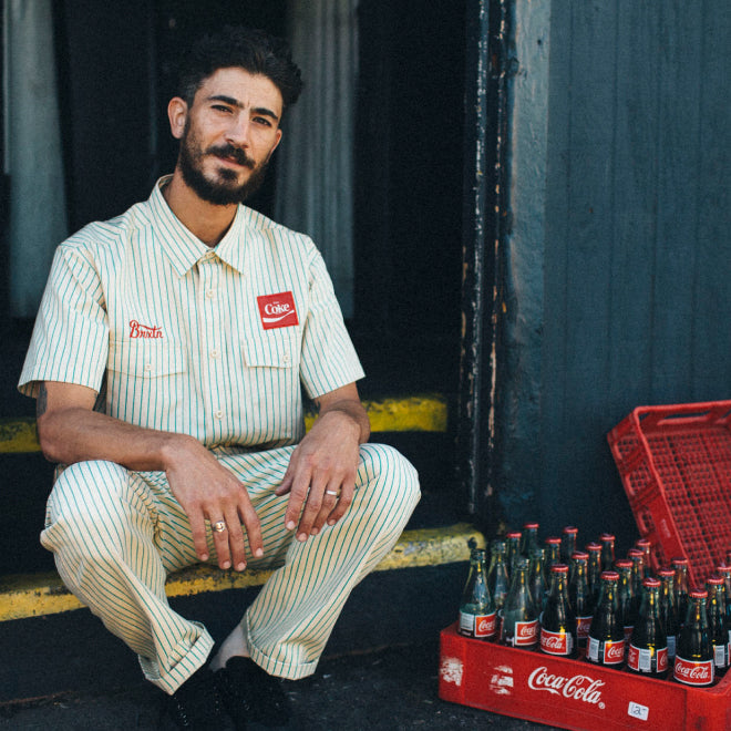 Coca-Cola Carpenter Pant - Tan + Olson Woven Top