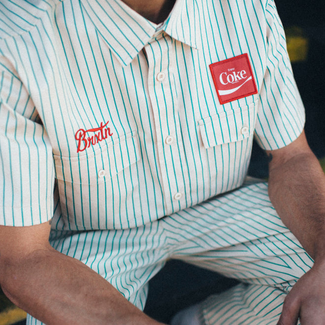 Coca-Cola Delivery Olson S/S Woven - Tan + Carpenter Pant bottoms