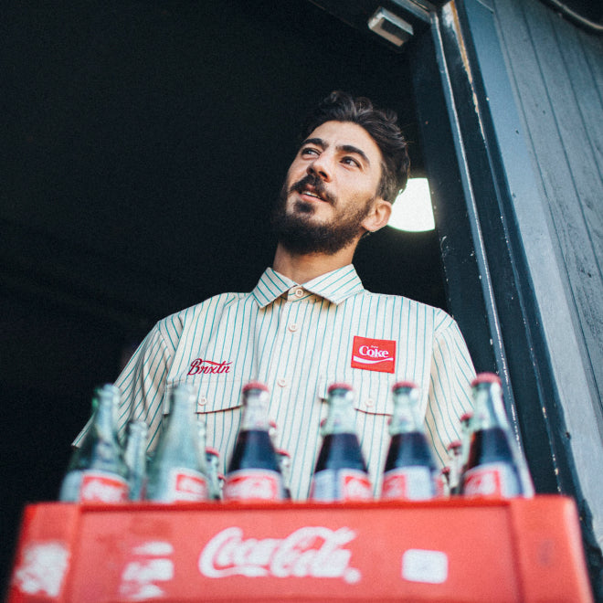 Coca-Cola Delivery Olson S/S Woven - Tan