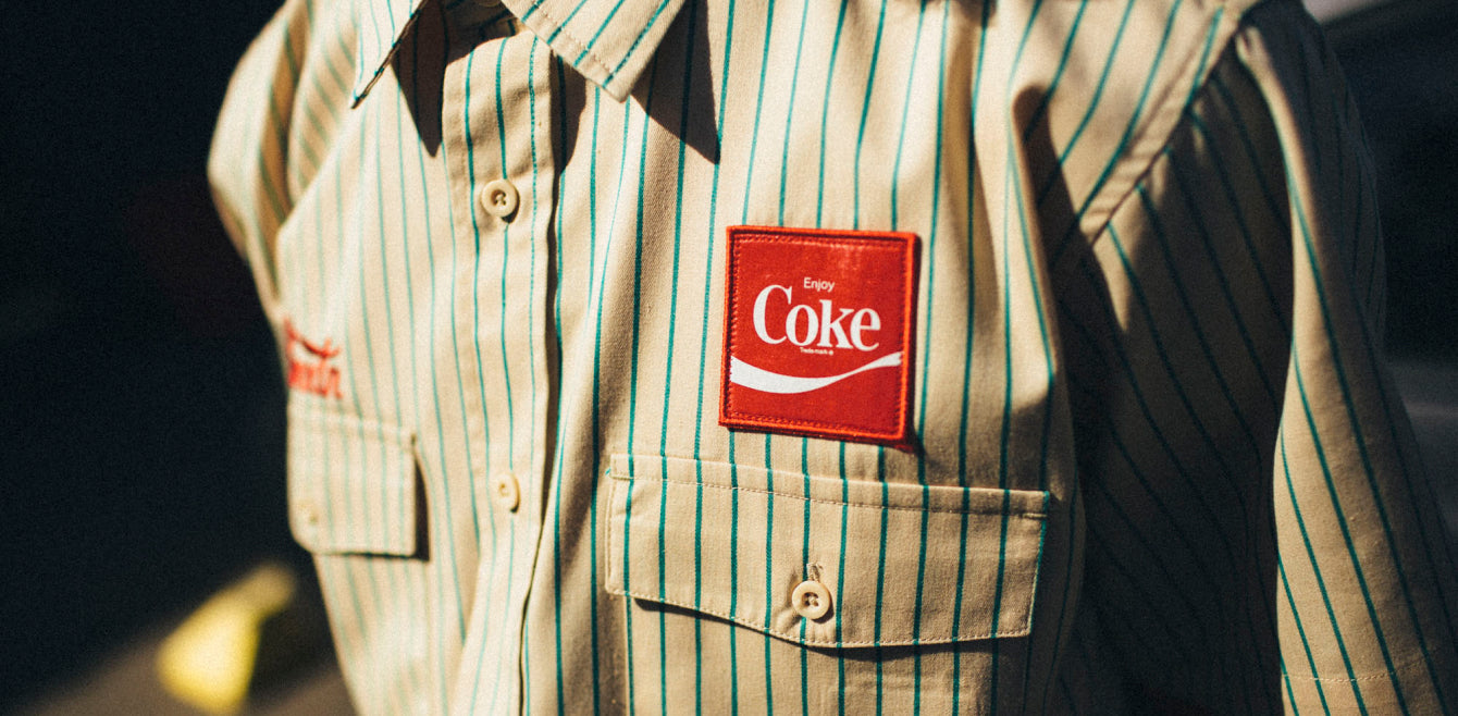 Coca-Cola Delivery Olson S/S Woven - Tan