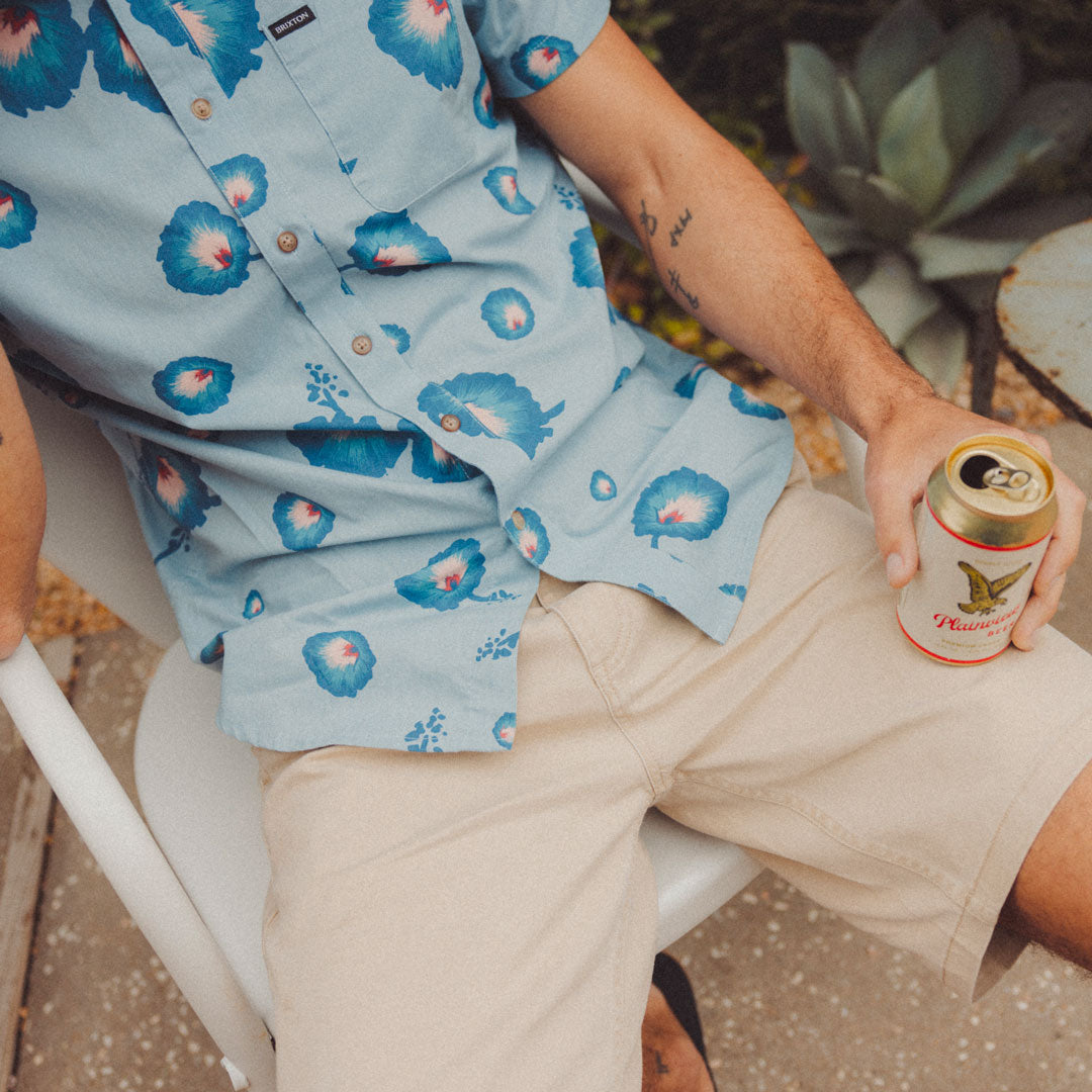 
       Party down in the latest men&#39;s woven tops and shorts
     