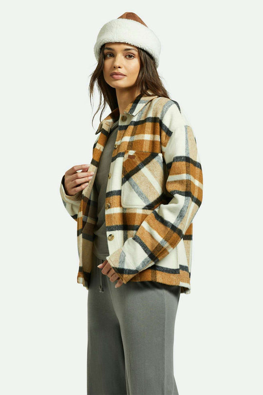 
       Women&#39;s Side Fit | Bowery Women&#39;s Soft Brushed L/S Flannel - Washed Copper
     