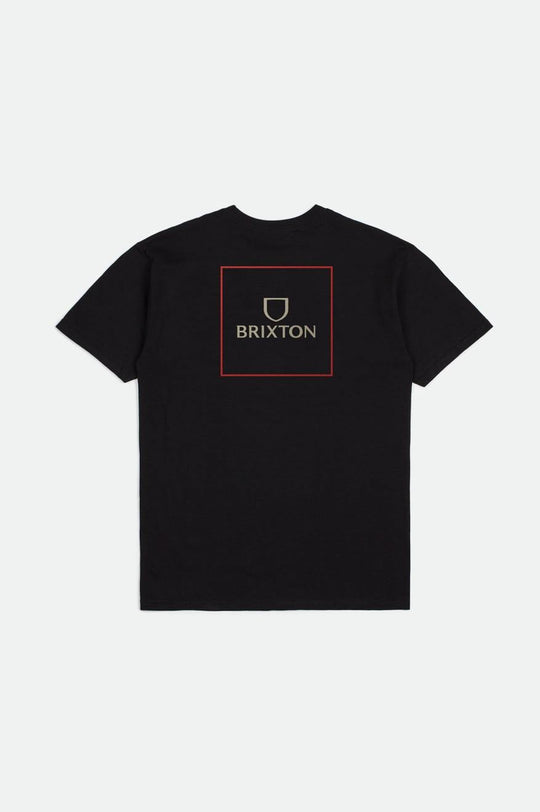 
       Brixton Alpha Square S/S Standard Tee - Black/Casa Red/Sand
     