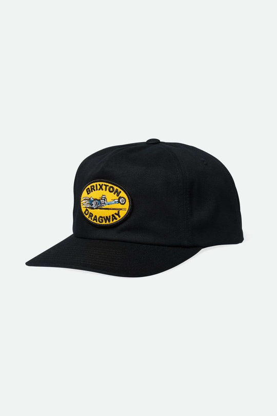 
       Brixton Men&#39;s Dragway Snapback - Black | Main
     