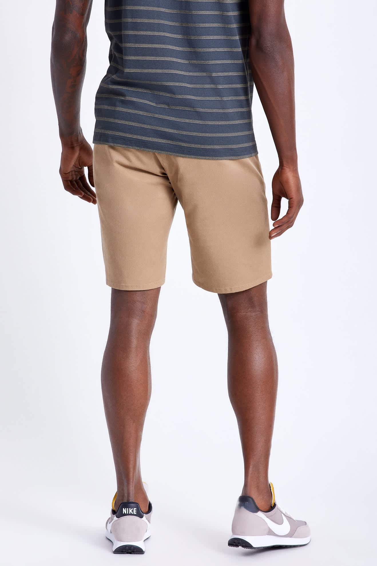 
       Men&#39;s Choice Chino Short 9&quot; in the color Khaki - Men&#39;s Back View
     