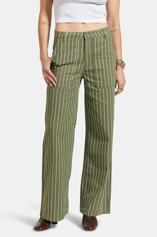 
       Women&#39;s Front Fit | Vintage Military Lightweight Pant - Olive Surplus/Whitecap Pinstripe
     