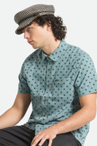 Unisex Fiddler Lightweight Fisherman Cap in the color Black/Natural Straw - Men's Side View