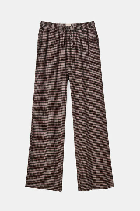 
       Brixton Women&#39;s Hudson Lounge Pant - Washed Black/Cinder Grey Diamond Check | Main
     