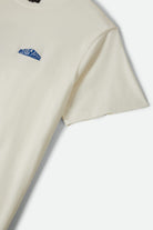 Men's Forman S/S Standard T-Shirt in the color Off White Worn Wash - Additional Laydown image