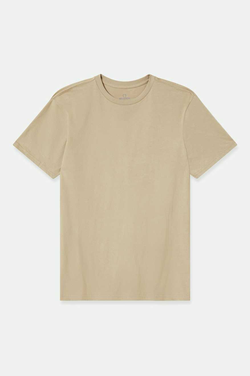 
       Brixton Men&#39;s Premium Cotton S/S Tailored T-Shirt - Oatmeal | Main
     