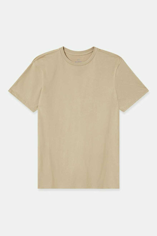 
       Brixton Men&#39;s Premium Cotton S/S Tailored T-Shirt - Oatmeal | Main
     