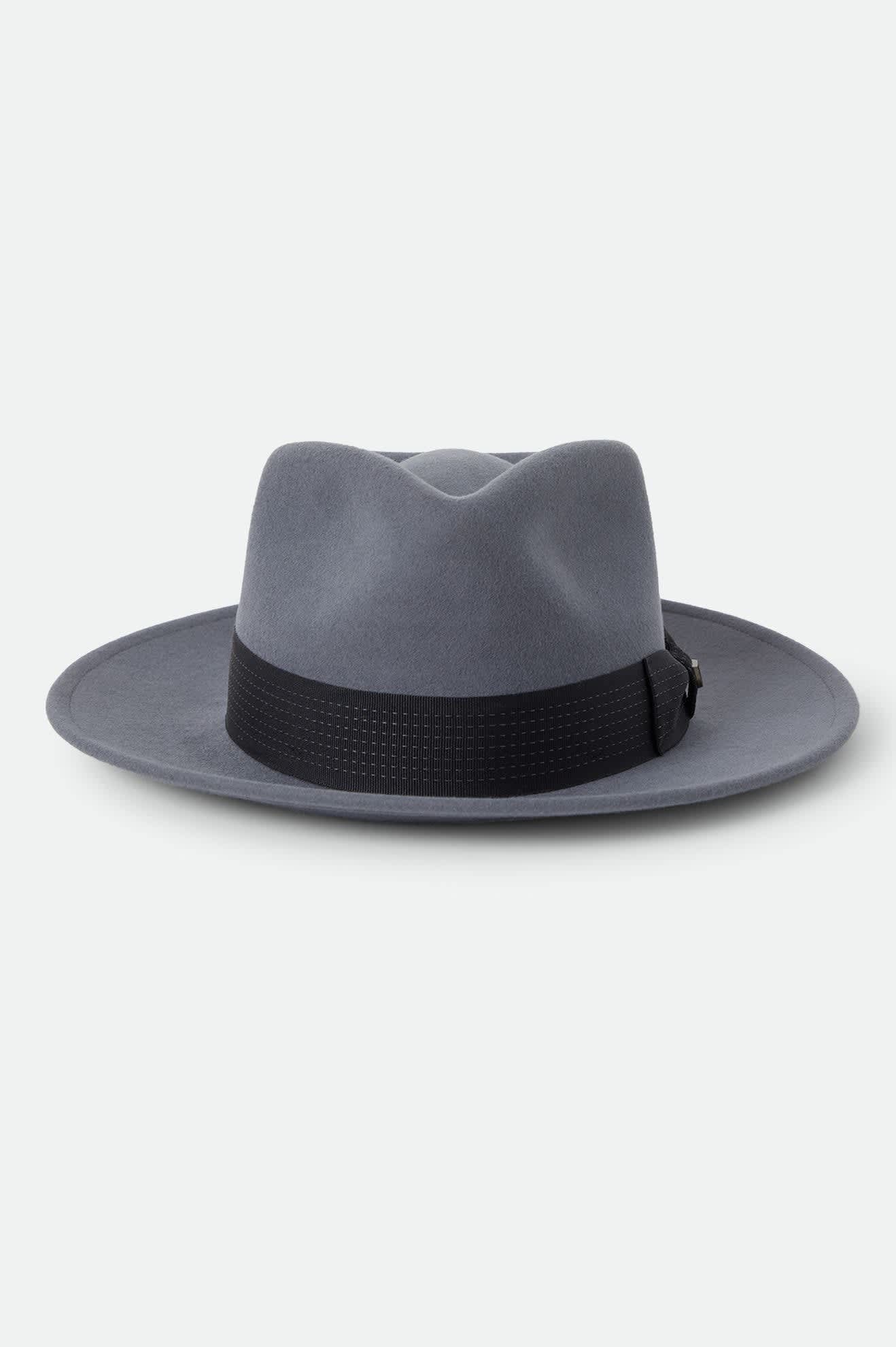 Unisex Eames Fedora in the color Future Grey/Black - Additional Laydown image