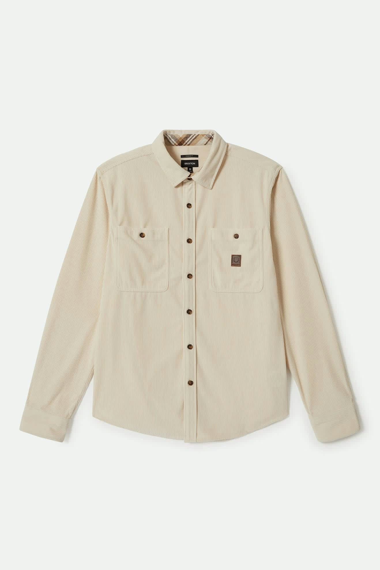 
       Men&#39;s The Field Corduroy L/S Overshirt in the color Whitecap - Front Product View
     