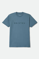 Men's Alpha Line Standard T-Shirt in the color Harbor Blue - Front Product View