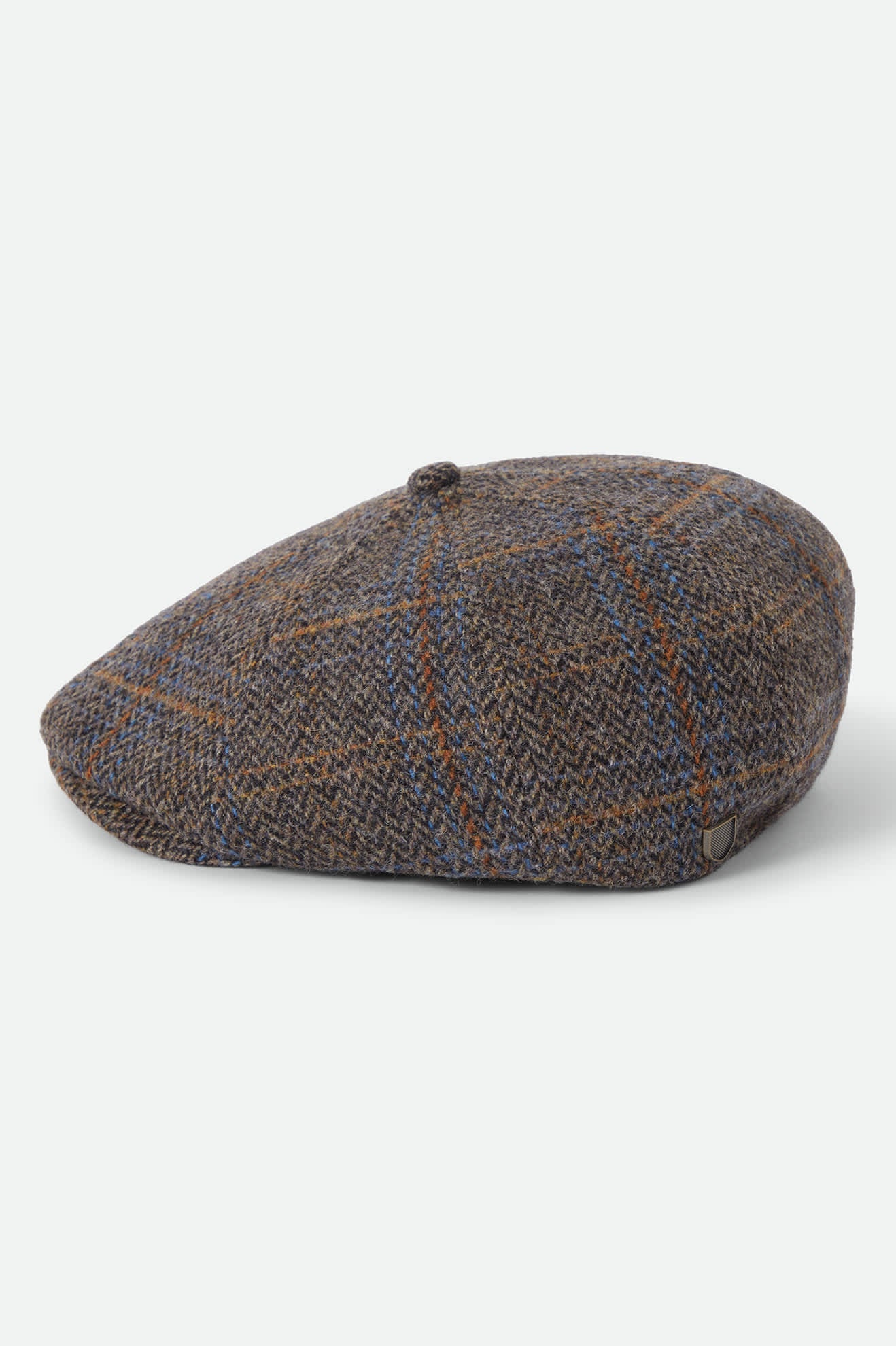 Unisex Brood Newsboy Cap in the color Slate Blue/Sepia/Orange - Additional Laydown image