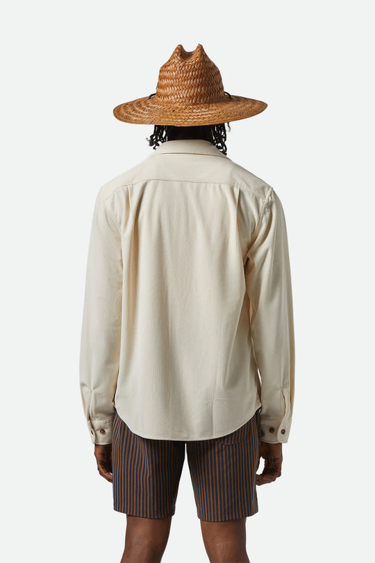 
       Men&#39;s The Field Corduroy L/S Overshirt in the color Whitecap - Men&#39;s Back View
     