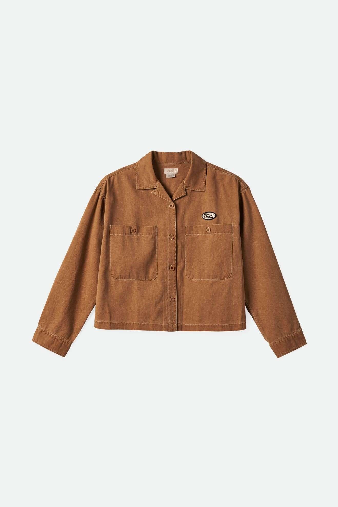 
       Brixton Women&#39;s Utopia L/S Overshirt - Washed Copper | Main
     