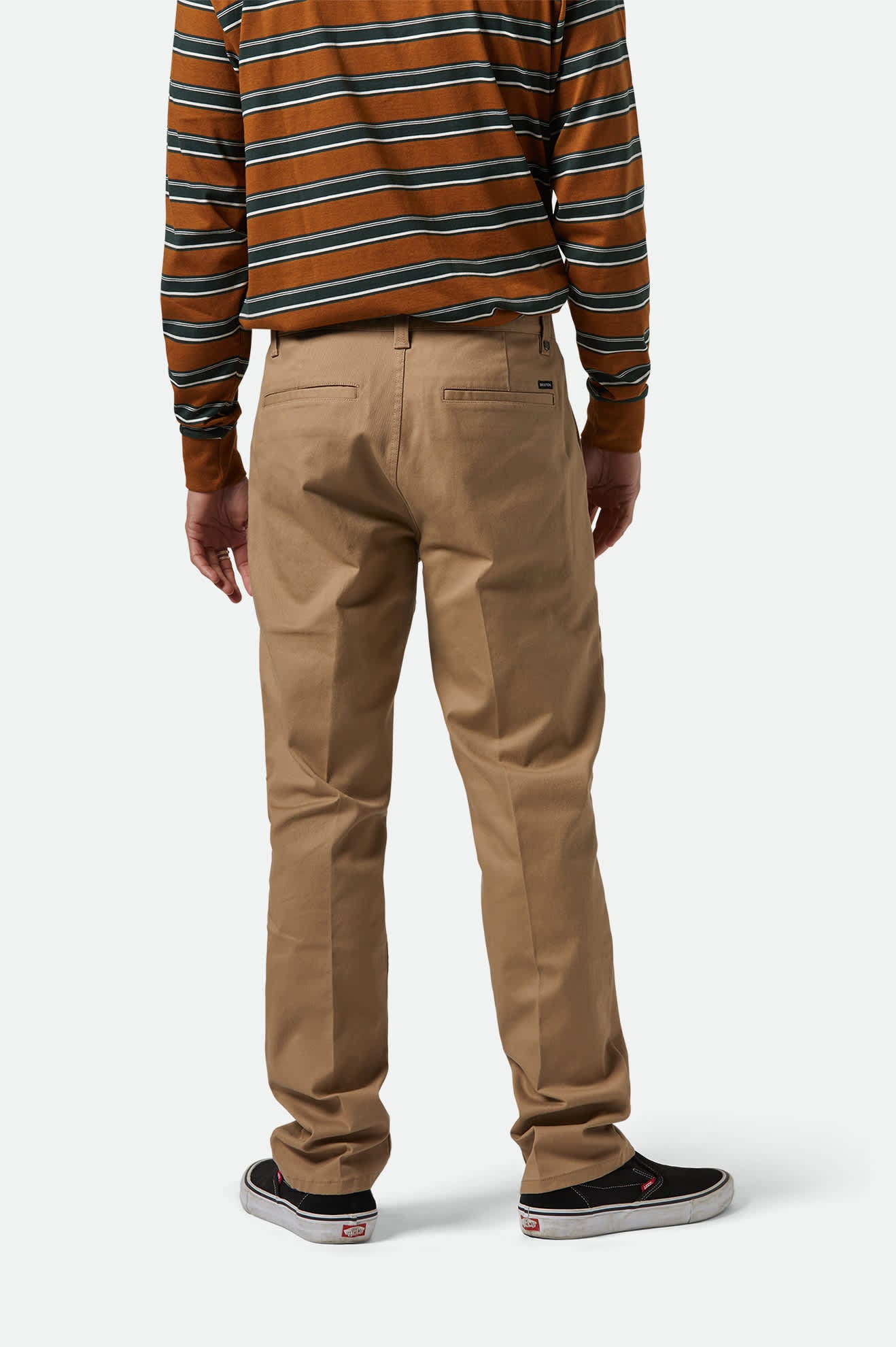 
       Men&#39;s Choice Chino Regular Pant in the color Khaki - Men&#39;s Back View
     