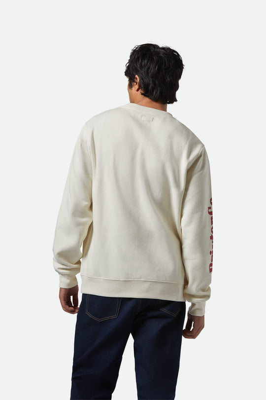 
       Men&#39;s Inwood Crew in the color Egret White - Men&#39;s Back View
     