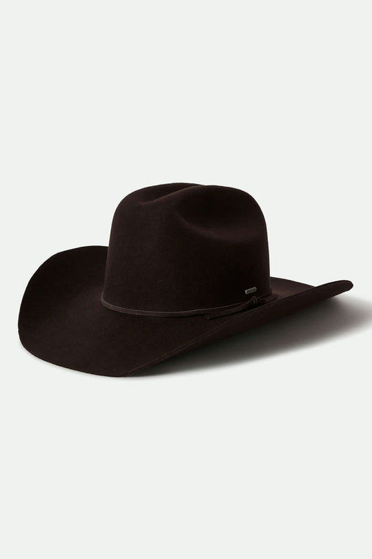 
       Unisex Laredo Cowboy Hat in the color Dark Brown - Front Product View
     