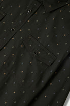 Men's Wayne Western L/S Shirt in the color Asphalt Black - Additional Laydown image