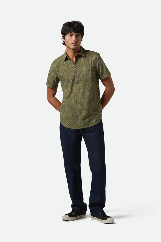 
       Men&#39;s Charter Print S/S Shirt in the color Ivy Green/Micro Floral - Men&#39;s Side View
     