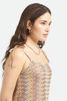 Women's The Cabana Mesh Tunic Dress in the color Multi Color Zigzag - Additional Fit image