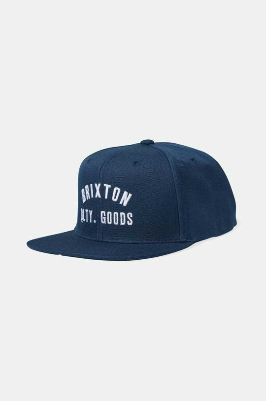 
       Brixton Men&#39;s Woodburn Netplus Snapback - Washed Navy | Main
     