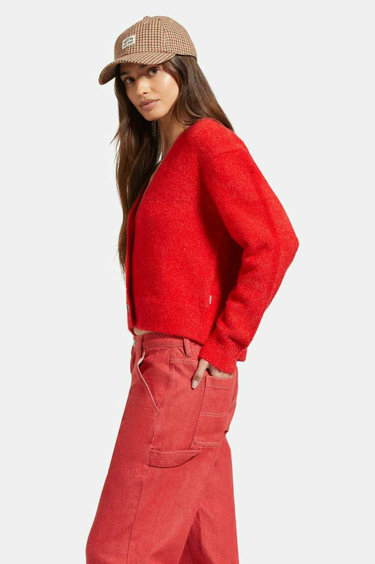 
       Women&#39;s Side Fit | Town Cardigan - Mars Red
     