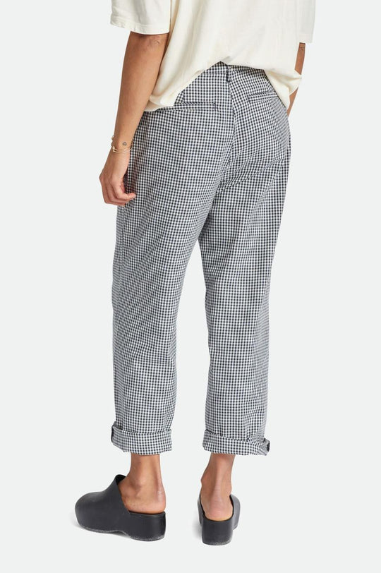 
       Brixton Victory Trouser Pant - Washed Navy Gingham
     