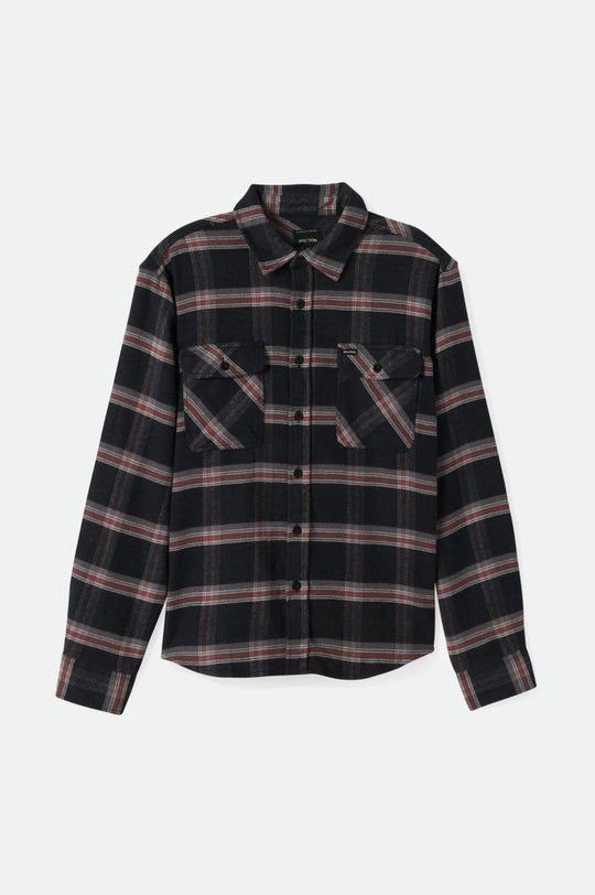 
       Brixton Bowery Stretch Water Resistant L/S Flannel - Black/Charcoal/Barn Red
     