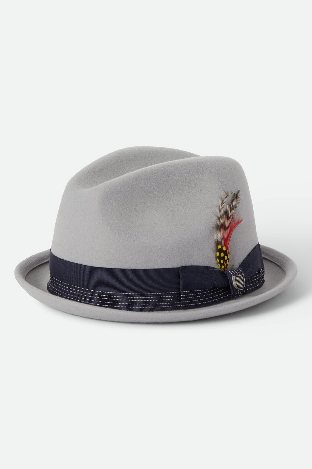 Unisex Gain Fedora in the color Light Grey/Midnight - Front Product View