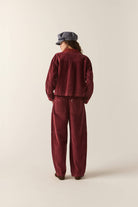 Women's Utility Everyday Barrel Pant in the color Wild Ginger Cord - Additional Fit image