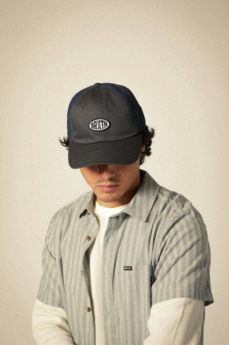 
       Unisex Largo Netplus Adjustable Hat in the color Charcoal/Charcoal - Men&#39;s Front View
     